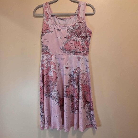 Pink World Skater Dress M - Picture 1 of 4